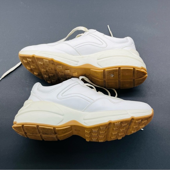 Gucci Rhyton Great White Tiger Leather Animal Print Logo Men's Sneakers Size 8 - Picture 7 of 10